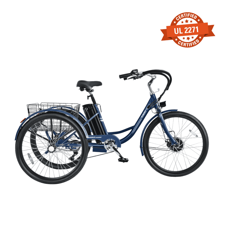 Viribus TriGo Electric Tricycle for Adults 3 Wheel Electric Bike