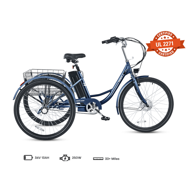 Viribus TG1 250W Electric Tricycle - 24"/ Blue