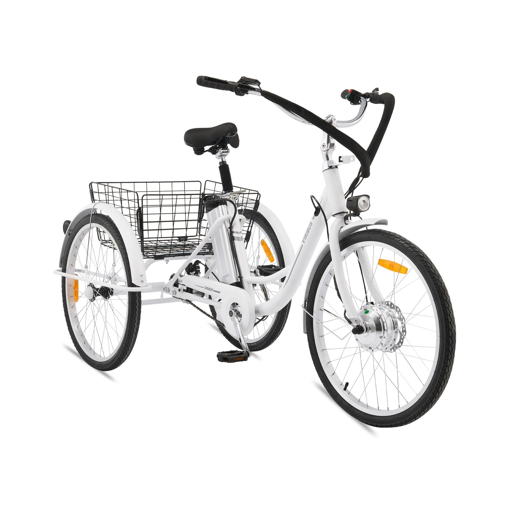 Viribus Trio Plus Adult Electric Tricycle with Dual Disc Brakes