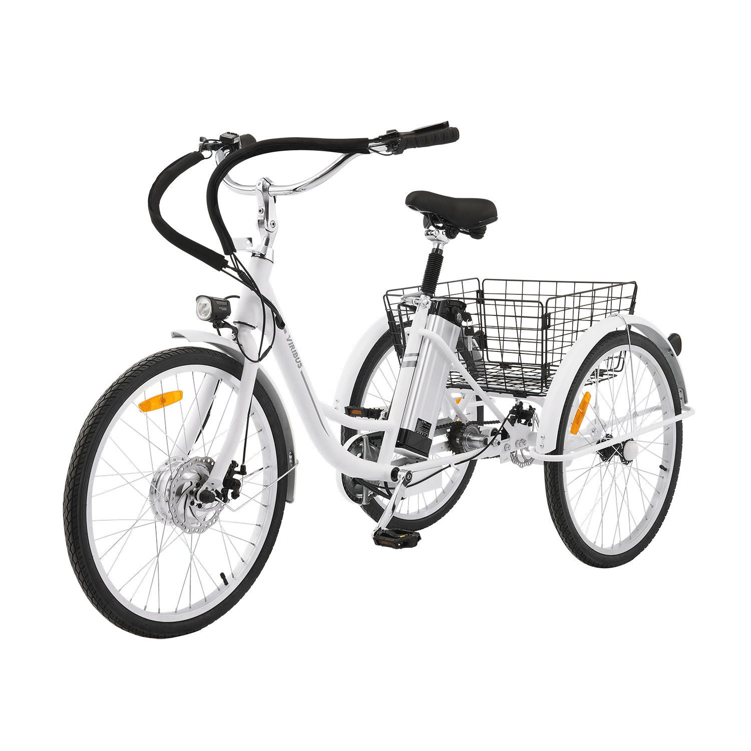 Viribus Trio Plus Adult Electric Tricycle with Dual Disc Brakes