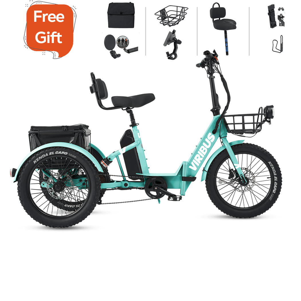 Viribus FC1 Folding Fat Tire Electric Tricycle