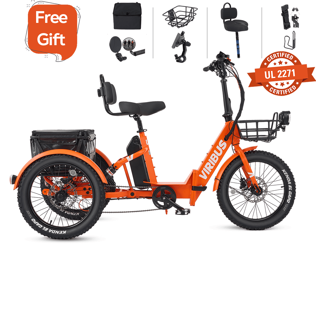 Viribus FC1 Folding Fat Tire Electric Tricycle