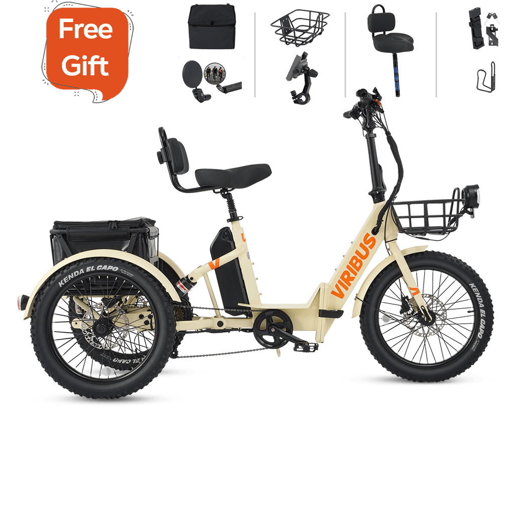 Viribus FC1 Folding Fat Tire Electric Tricycle