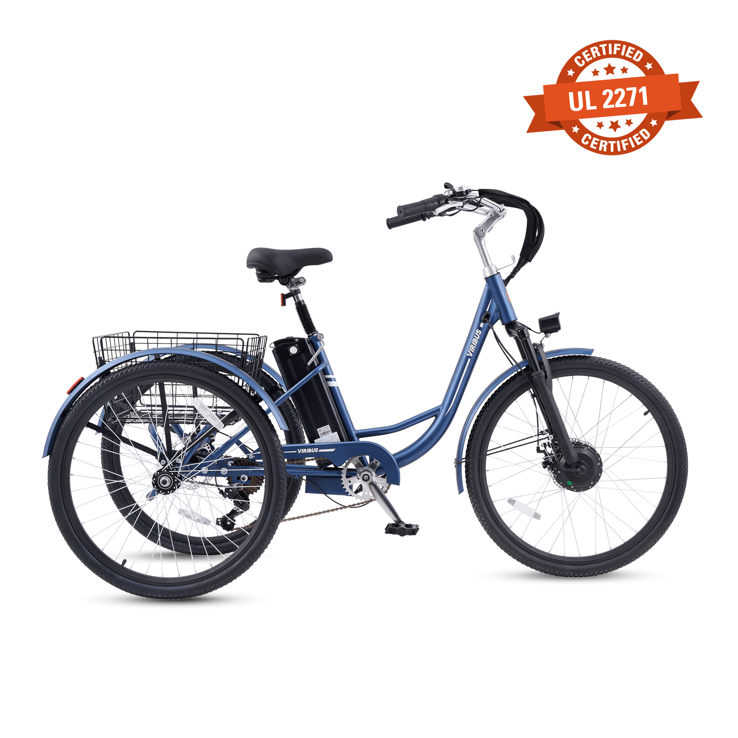 Viribus TriGo Pro Electric Tricycle for Adults 3 Wheel Bike