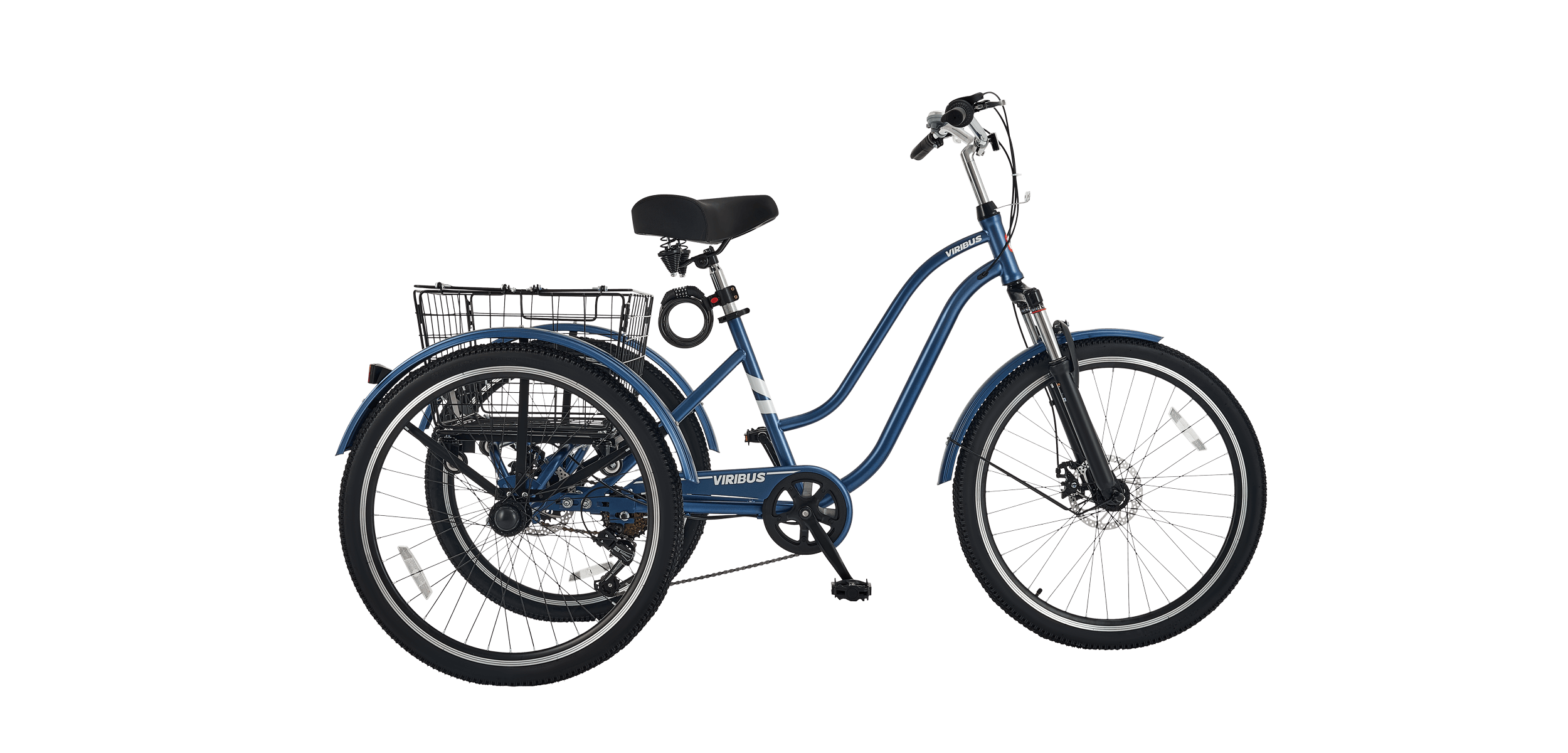 Viribus Adult Tricycle 7-Speed, Front Suspension-3 Wheel Bikes