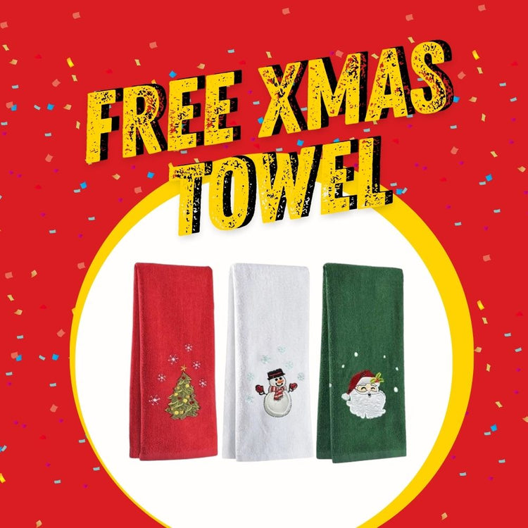 BFCM Gift - 3 Pcs Free Christmas Towels Every Order