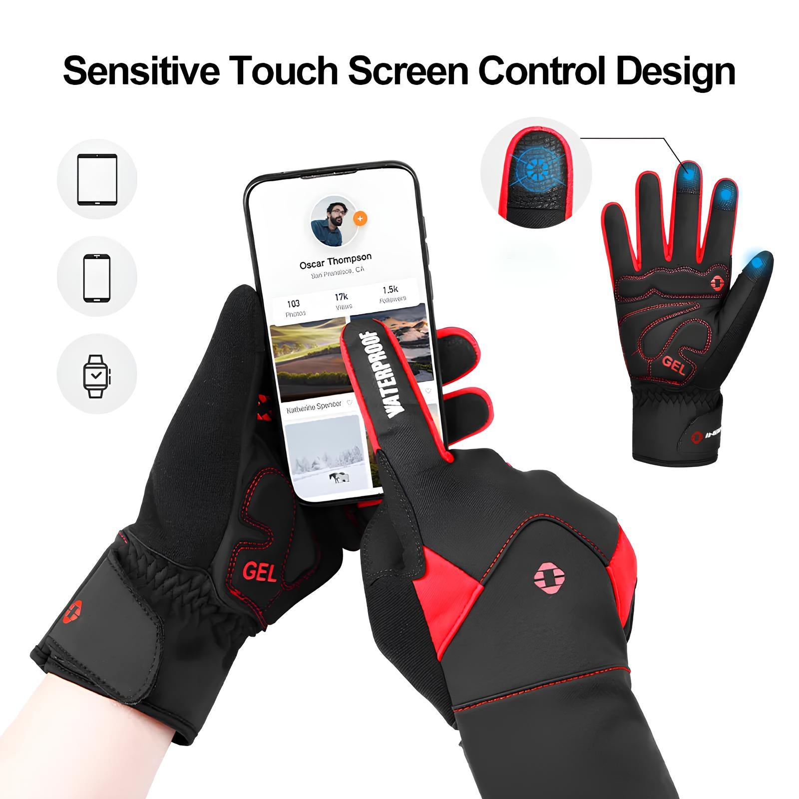 Touch-Screen Bicycle Gloves for Sale at Viribus Bikes