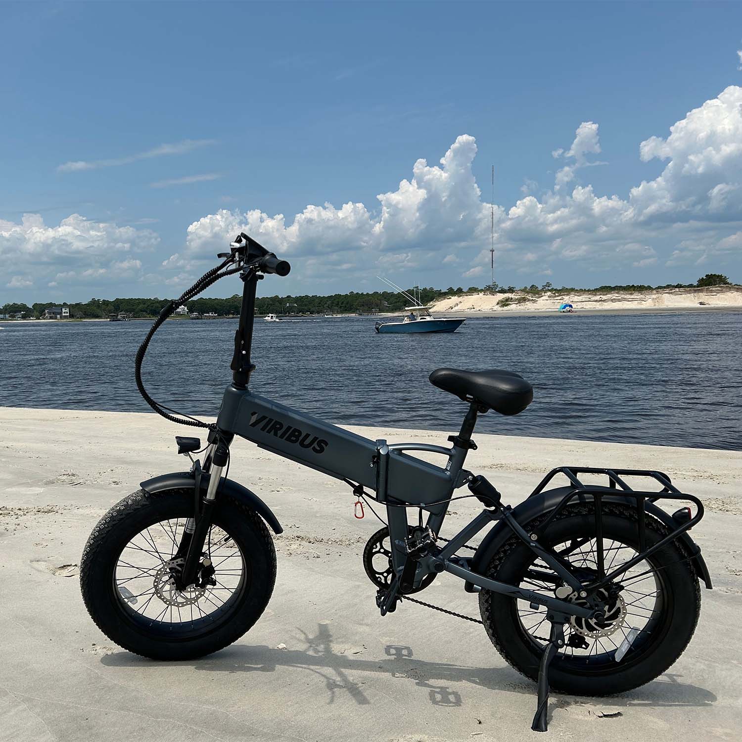 Viribus Getaway Plus Full Suspension Fat Tire Electric Folding Bike