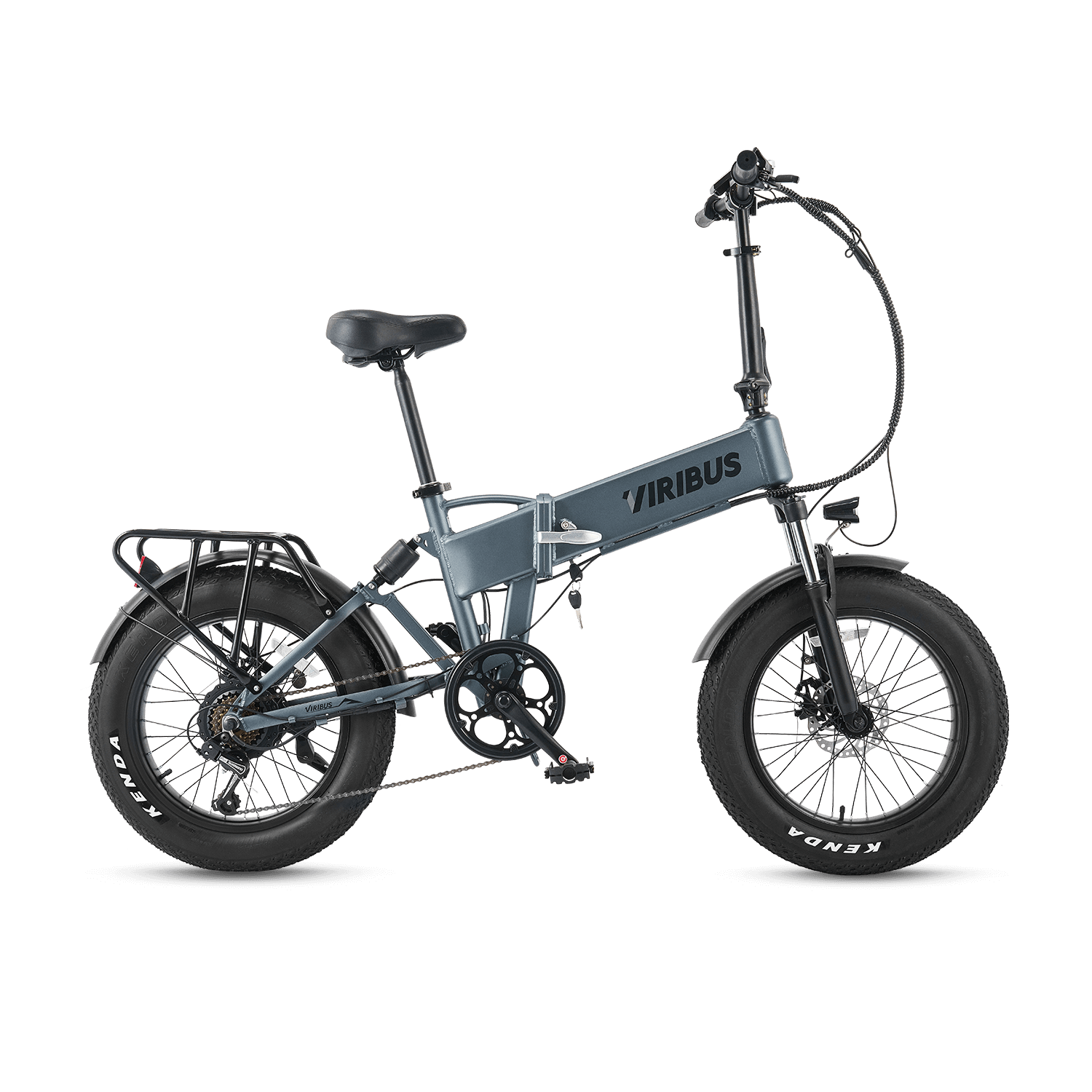 Viribus Getaway Plus Full Suspension Fat Tire Electric Folding Bike