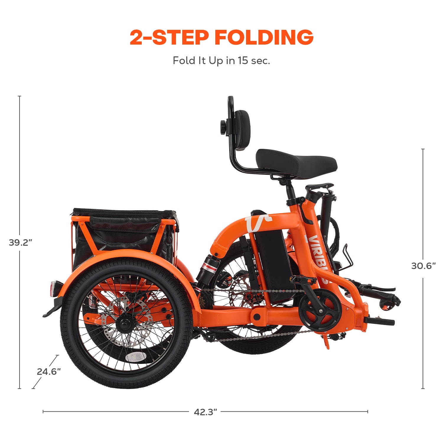 Viribus FC2 Folding Electric Tricycle
