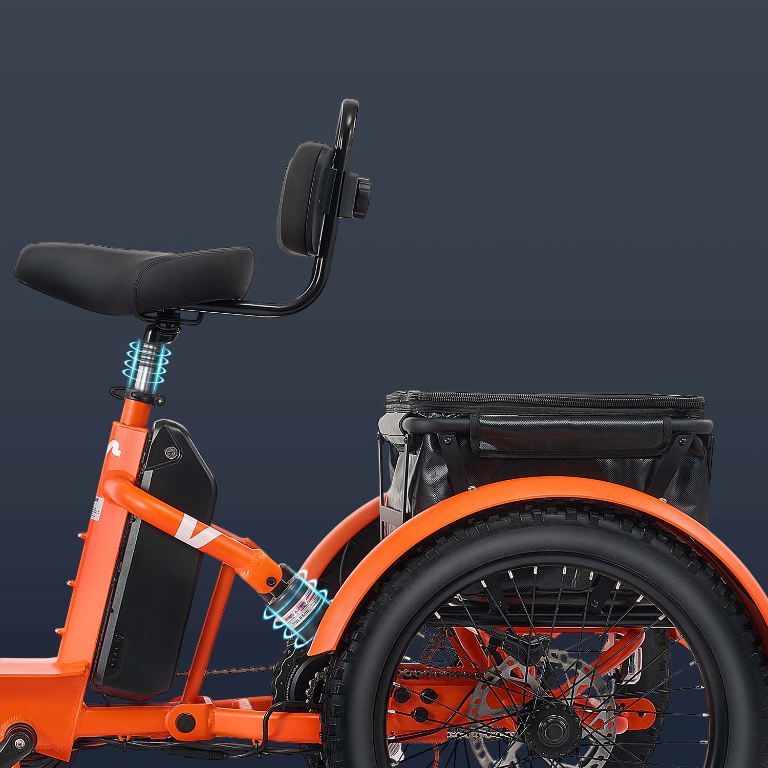 Viribus FC1 Folding Fat Tire Electric Tricycle