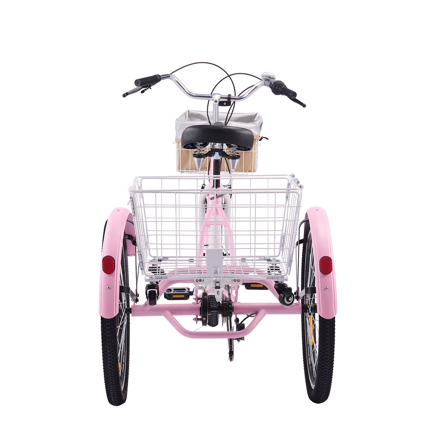 Viribus Adults Tricycle with Basket, 7 speed & Single-Chain