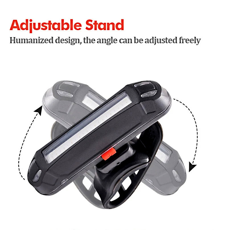 USB Rechargeable 1000LM Bike Headlight & Taillight Flashlight