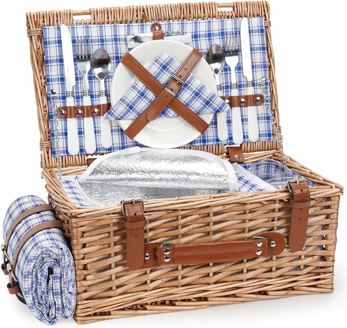 Wicker Picnic Basket for Tricycle