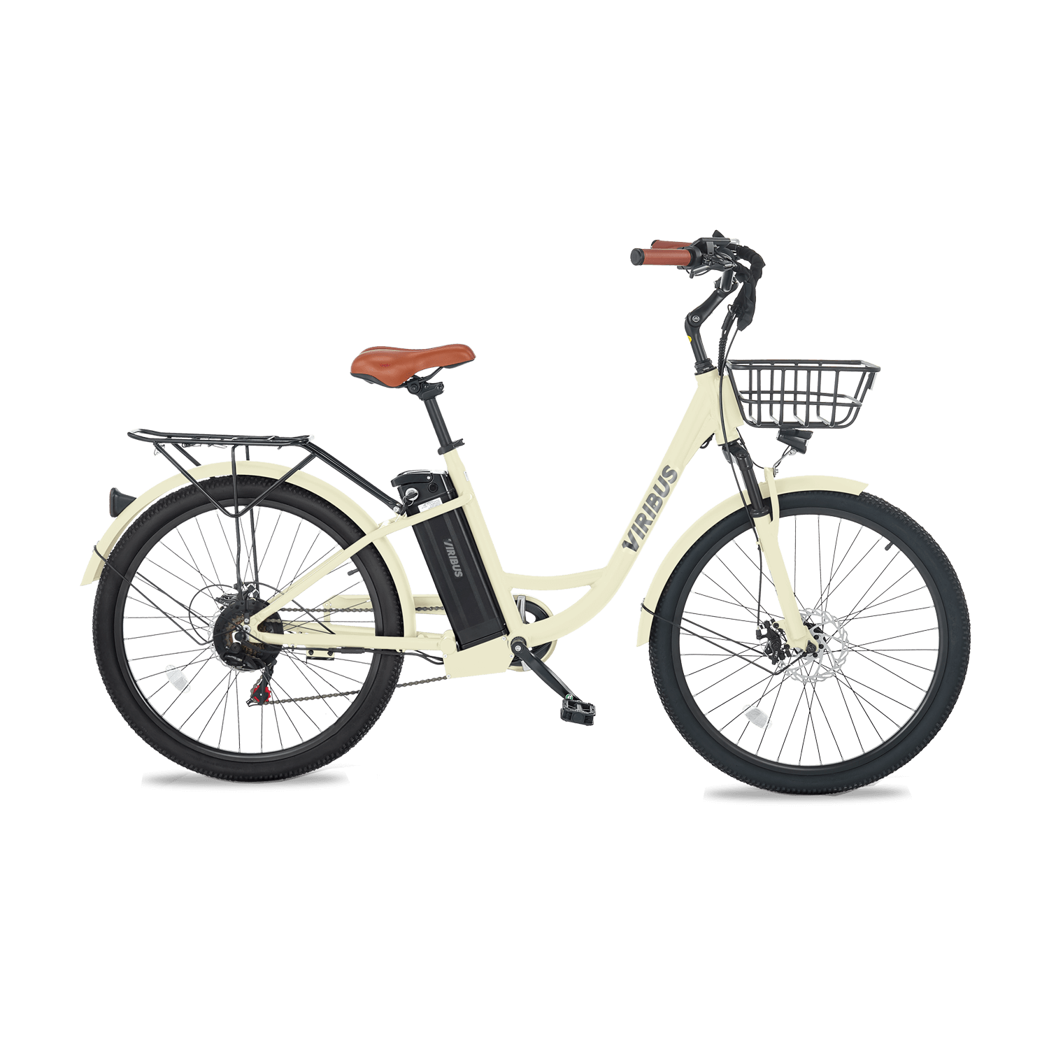 Viribus Step-Through EBike Electric Cruiser Bike Easier To Board