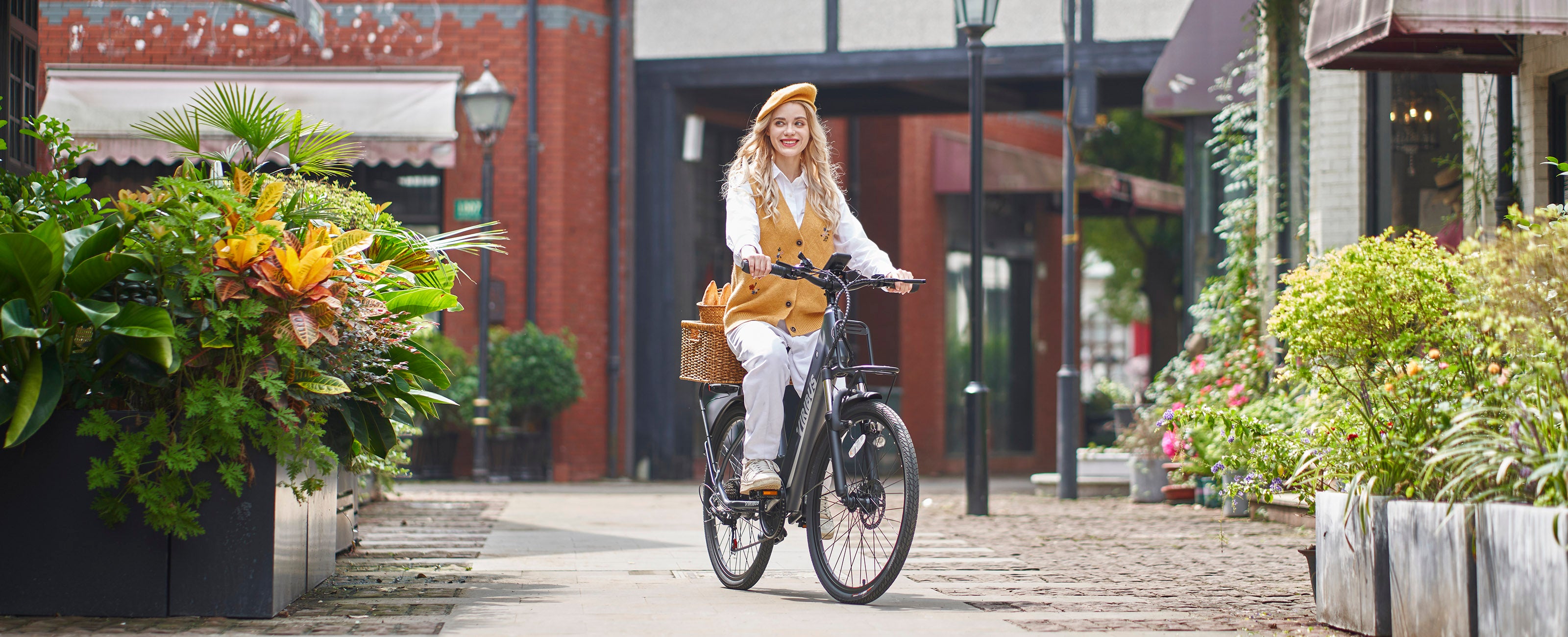 Viribus DuoSense City E-Bike Commuter Bikes Electric Cruiser Bike