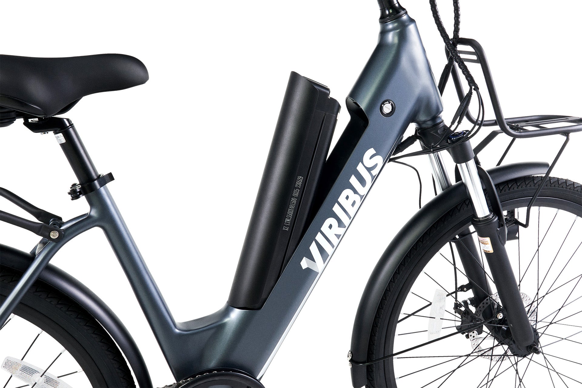 Viribus DuoSense Electric Cruiser Bike Removable battery