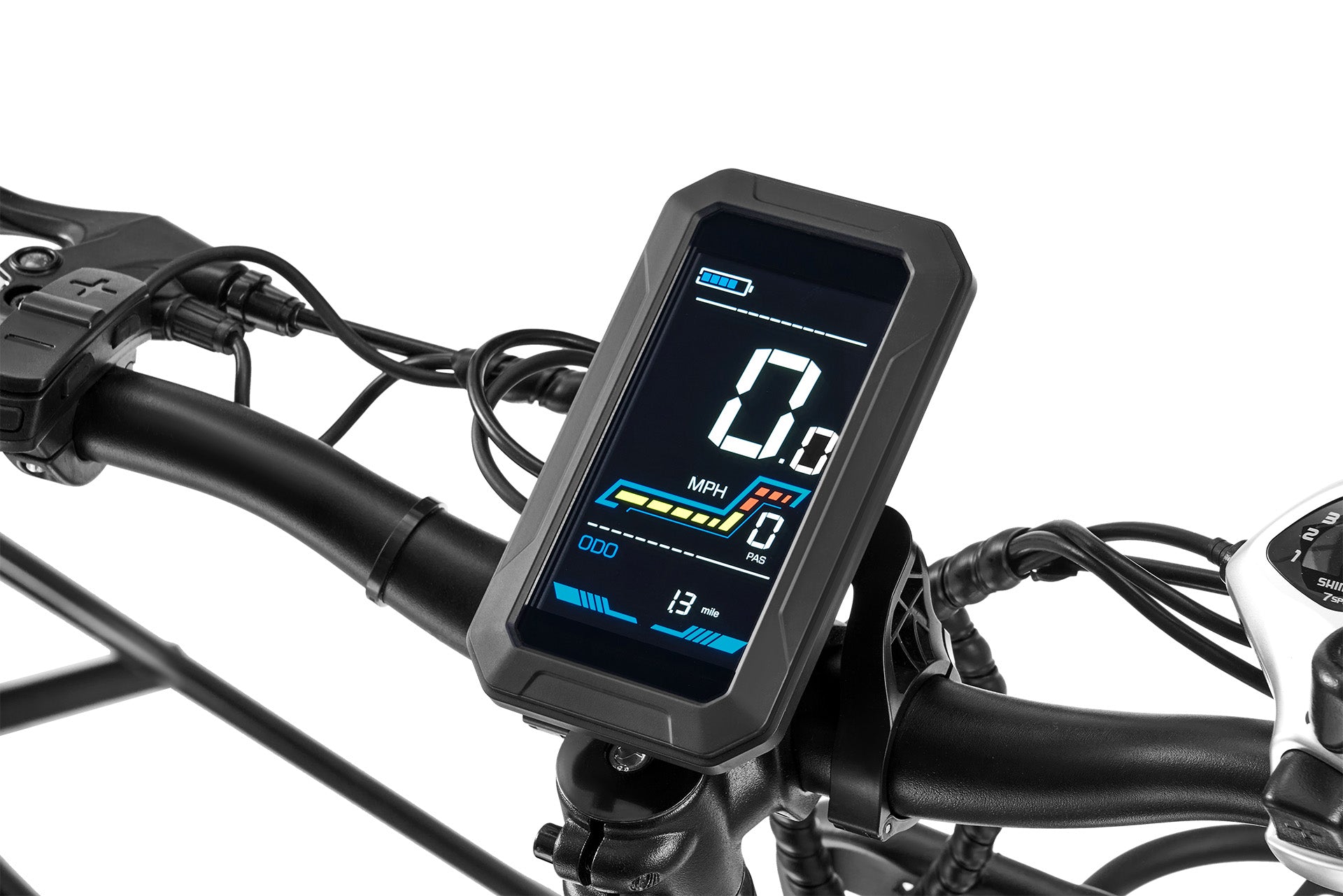 Viribus DuoSense Electric Cruiser Bike LCD Display