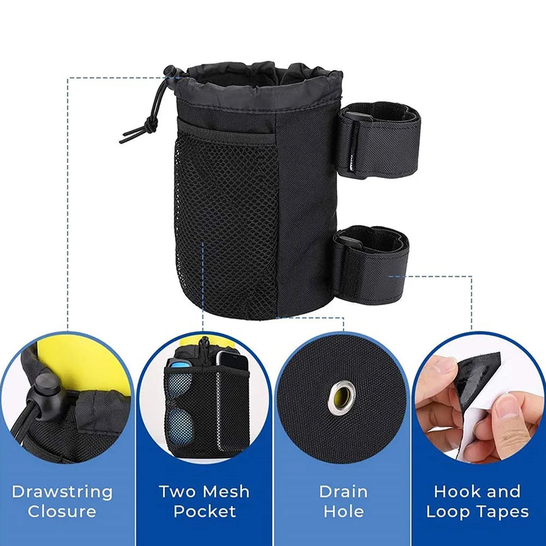 Water Bottle Holder Phone Storage Bag