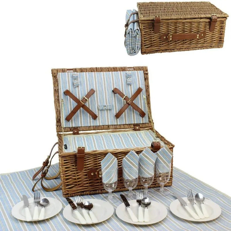 Wicker Picnic Basket for Tricycle