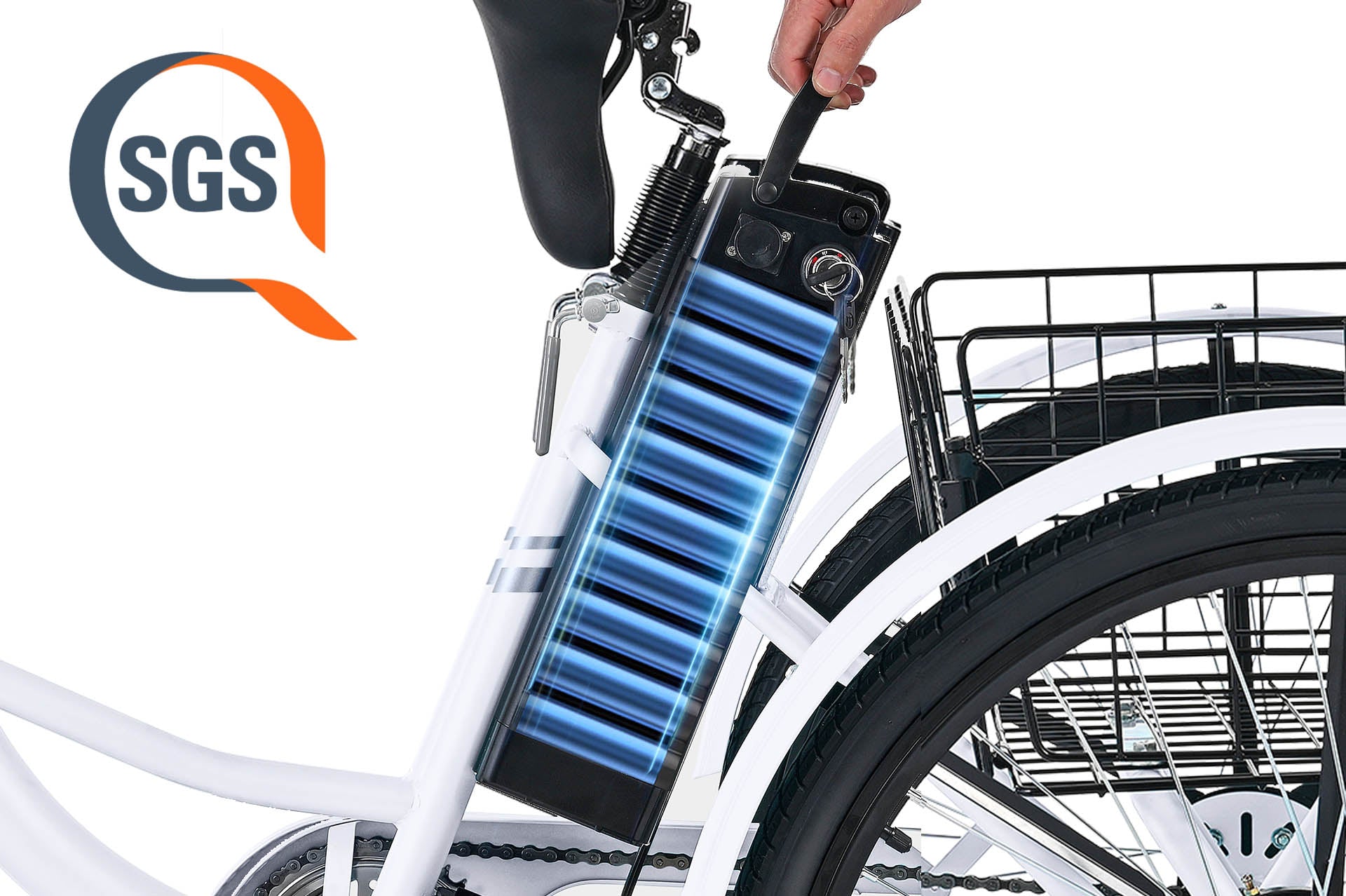 Viribus TriGo Electric Tricycle for Adults battery UL